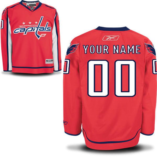 Reebok Washington Capitals Men Premier Home Custom NHL Jersey - Red